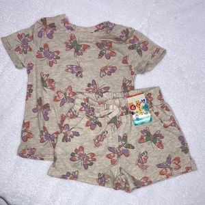 5/$20 NWT garanimals butterfly shirt and shirt matching outfit girks 18/24m